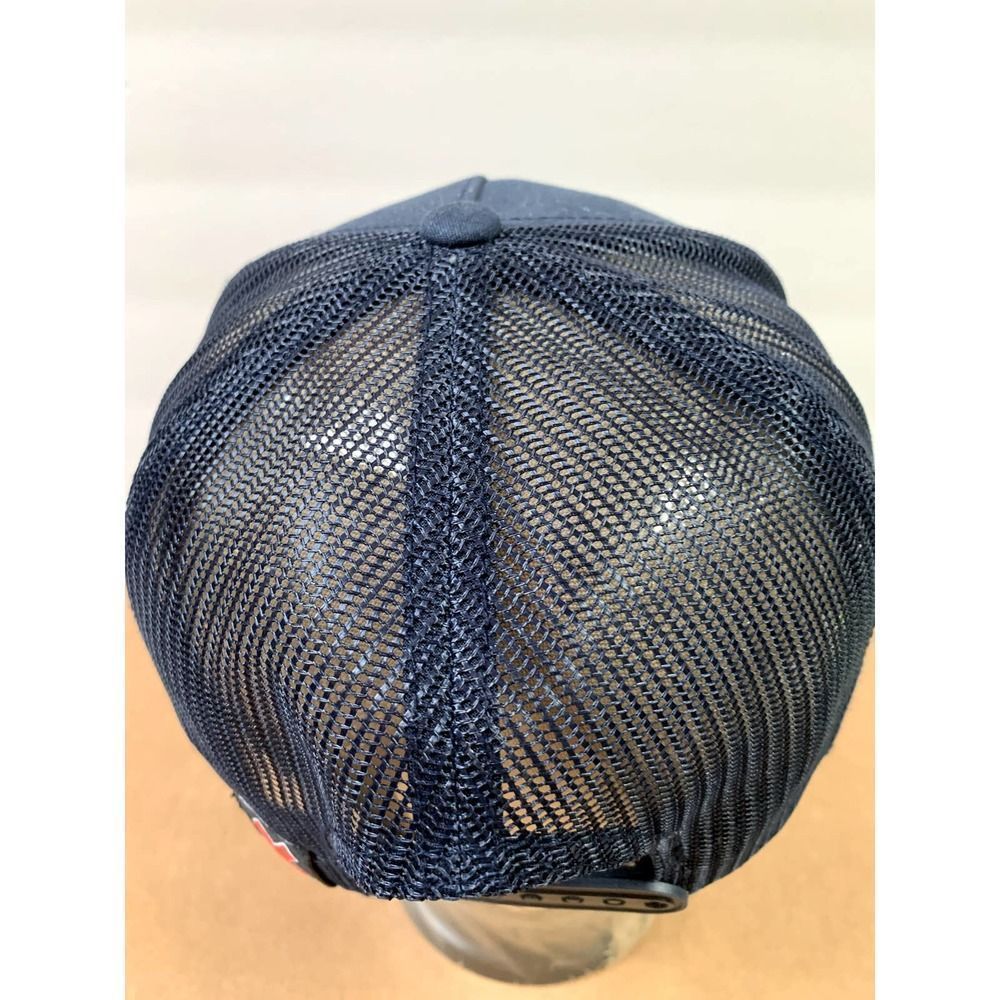 Mills Yupoong the  Classics Flat men Snapback adjustable Cap Adult Blue - Picture 4 of 4